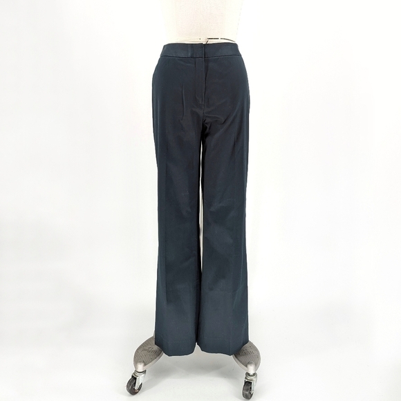 Lafayette 148 Wide Leg Pant Black 4 Business casual preppy work office career - Picture 1 of 7